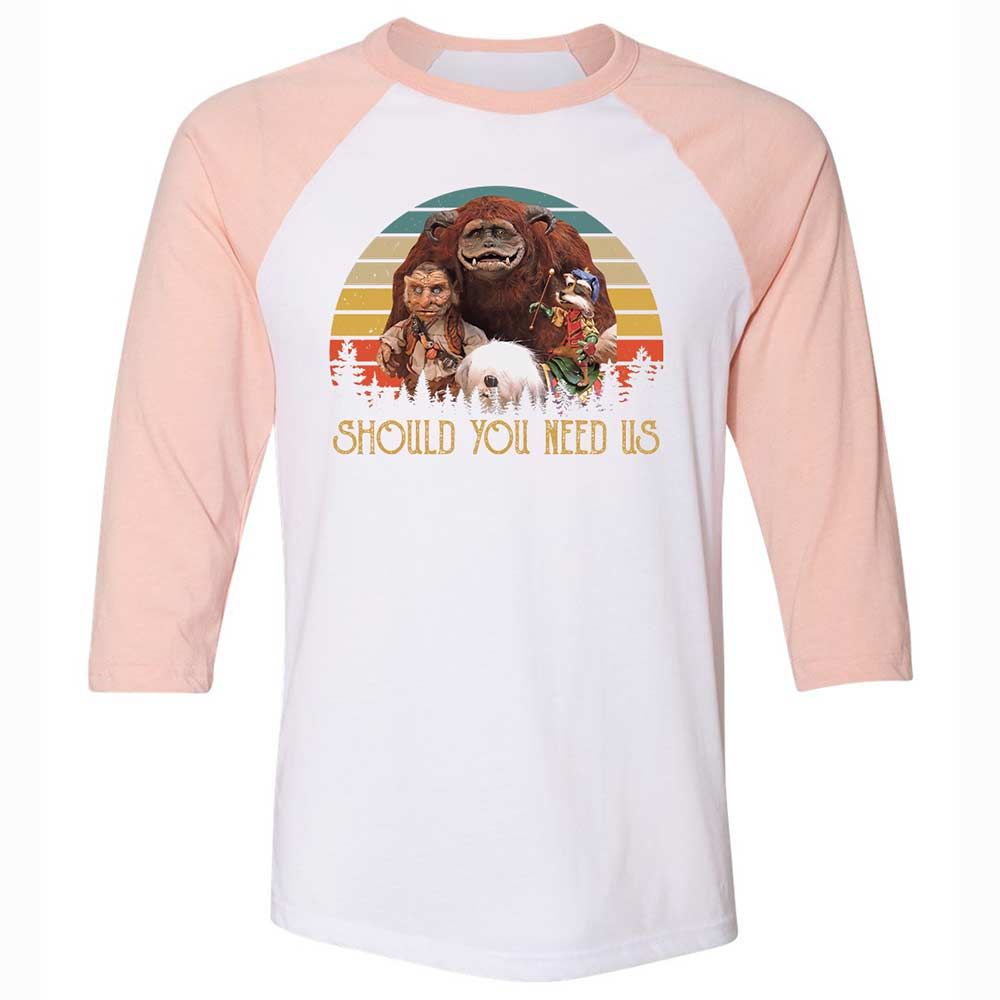 Unisex 3/4 Baseball Tee - YL1MSXBS - White/Heather Peach - 5