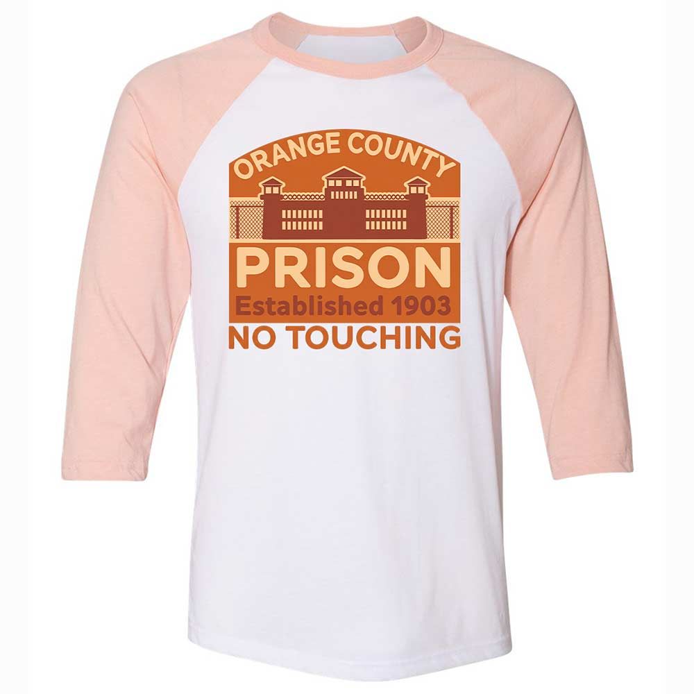 Unisex 3/4 Baseball Tee - XT7QHSBE - White/Heather Peach - 5