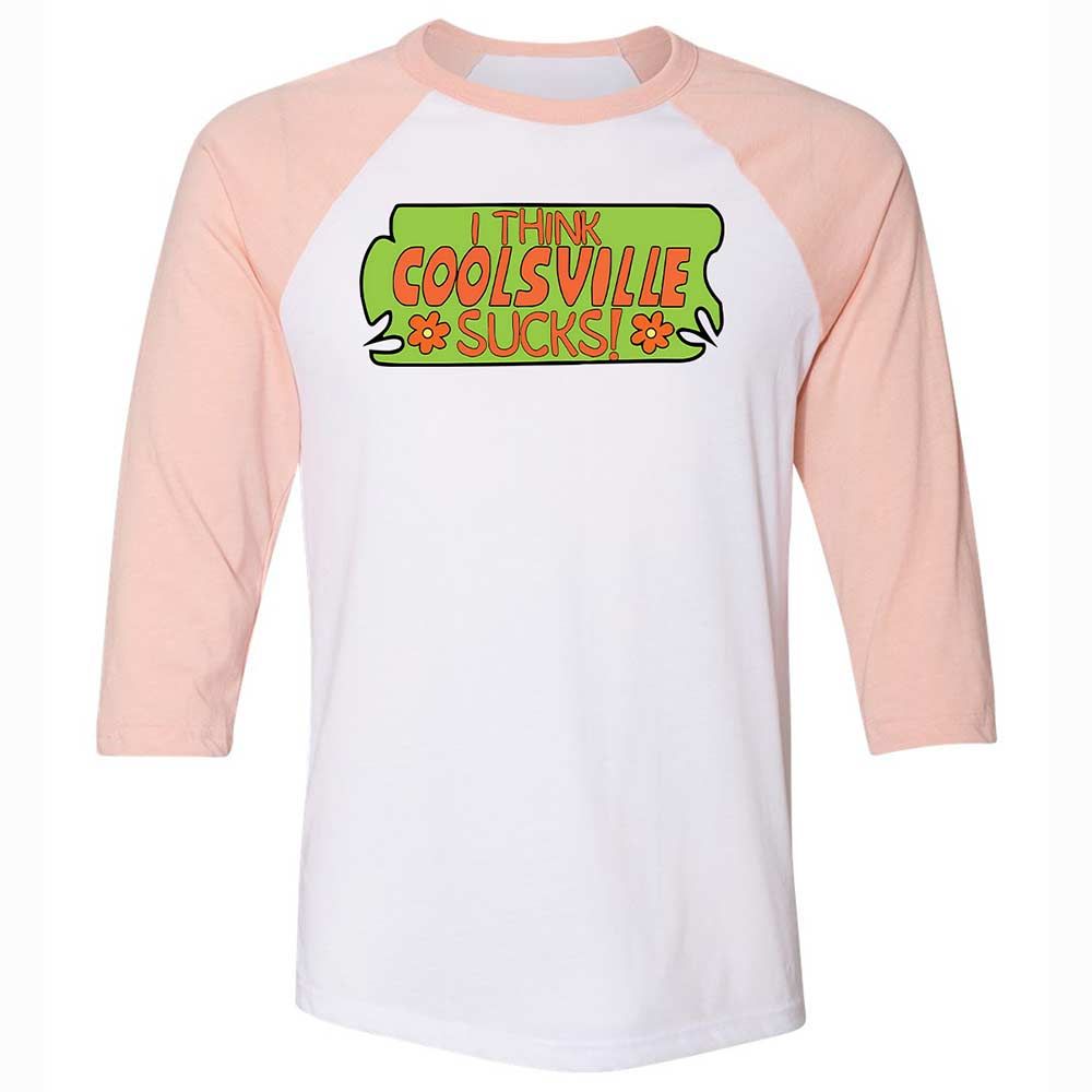 I Think Coolsville Sucks - White/Heather Peach - 5