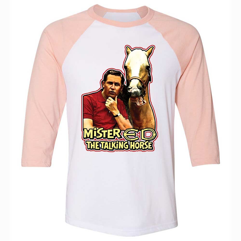 Mister Ed the Talking Horse - White/Heather Peach - 5