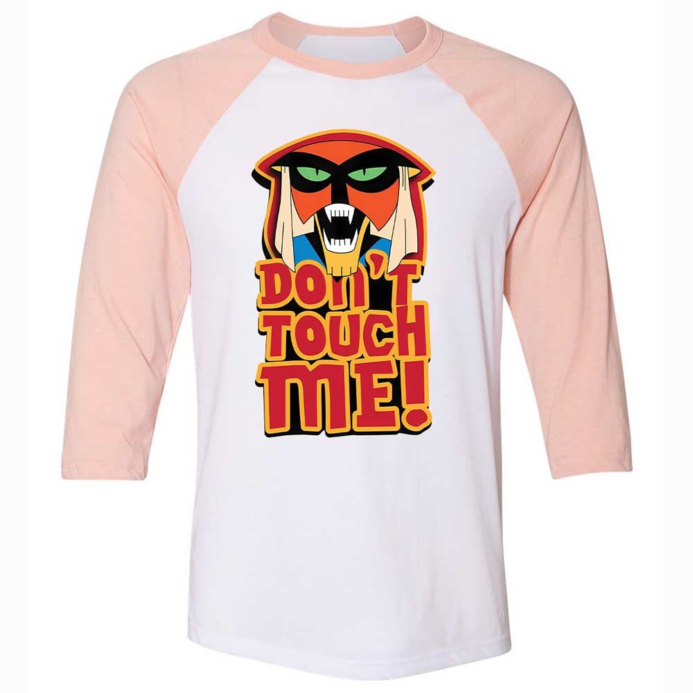 Unisex 3/4 Baseball Tee - AZW7V65E - White/Heather Peach - 5