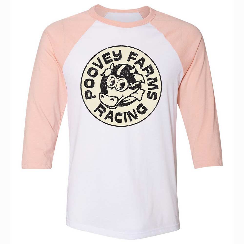 Unisex 3/4 Baseball Tee - JGSN6YJN - White/Heather Peach - 5
