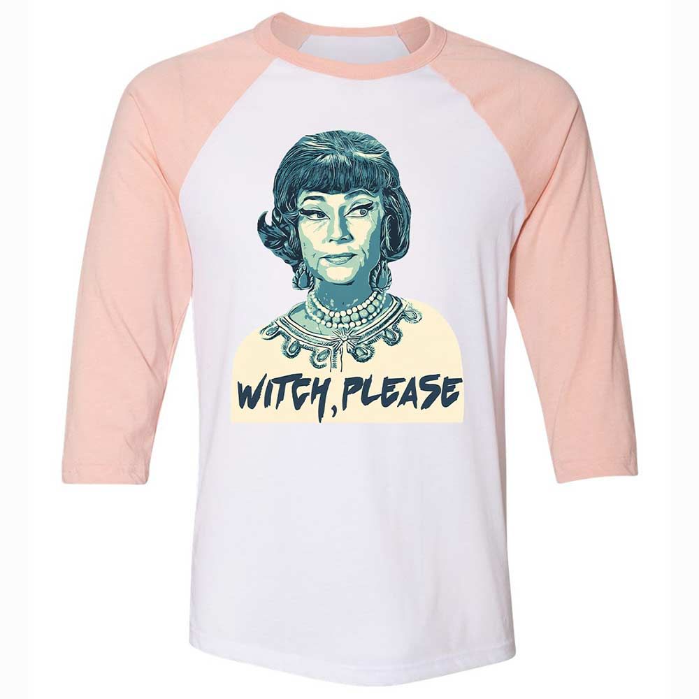 Unisex 3/4 Baseball Tee - ZHWY795B - White/Heather Peach - 5
