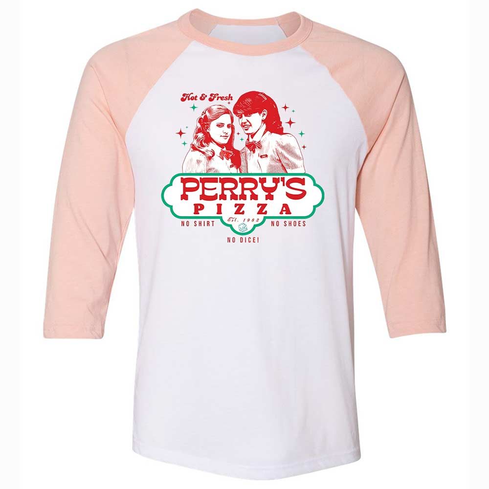 Unisex 3/4 Baseball Tee - 3JKUFFCY - White/Heather Peach - 5