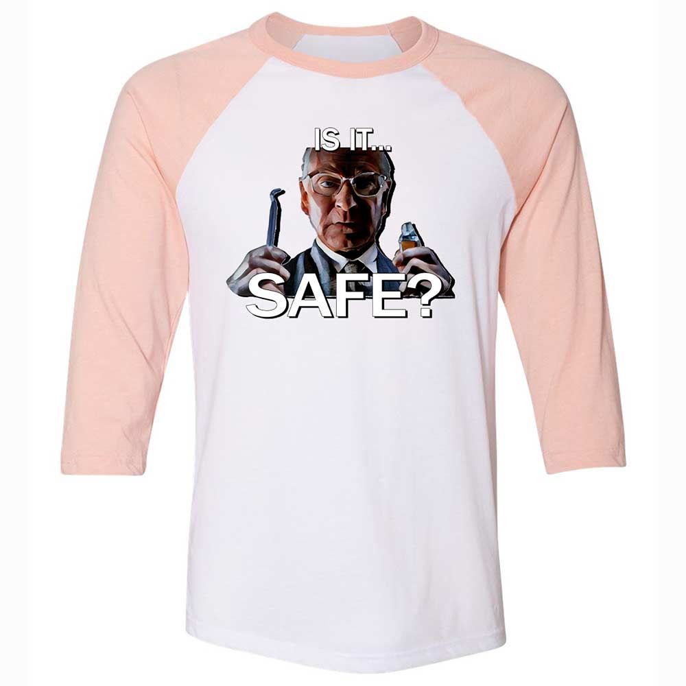 Unisex 3/4 Baseball Tee - 9VJ7WWRM - White/Heather Peach - 5