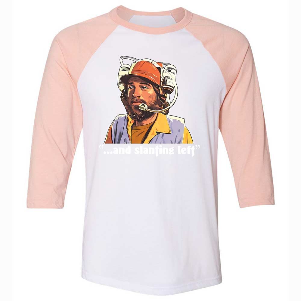 Unisex 3/4 Baseball Tee - Z16CYQY3 - White/Heather Peach - 5