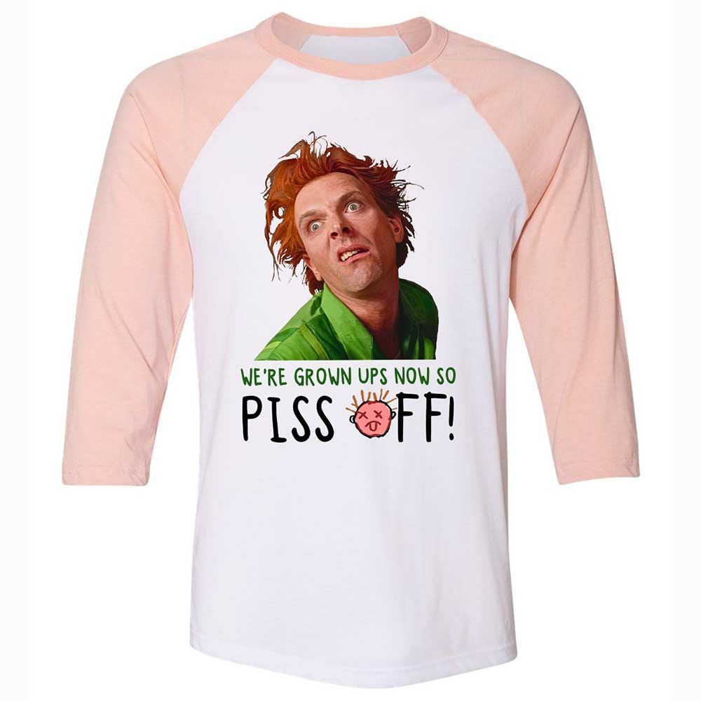 We're Grown Ups Now So Piss Off - White/Heather Peach - 5