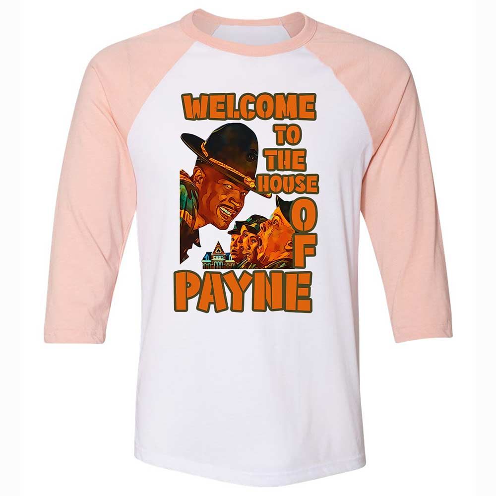 Unisex 3/4 Baseball Tee - P46BNDG1 - White/Heather Peach - 5
