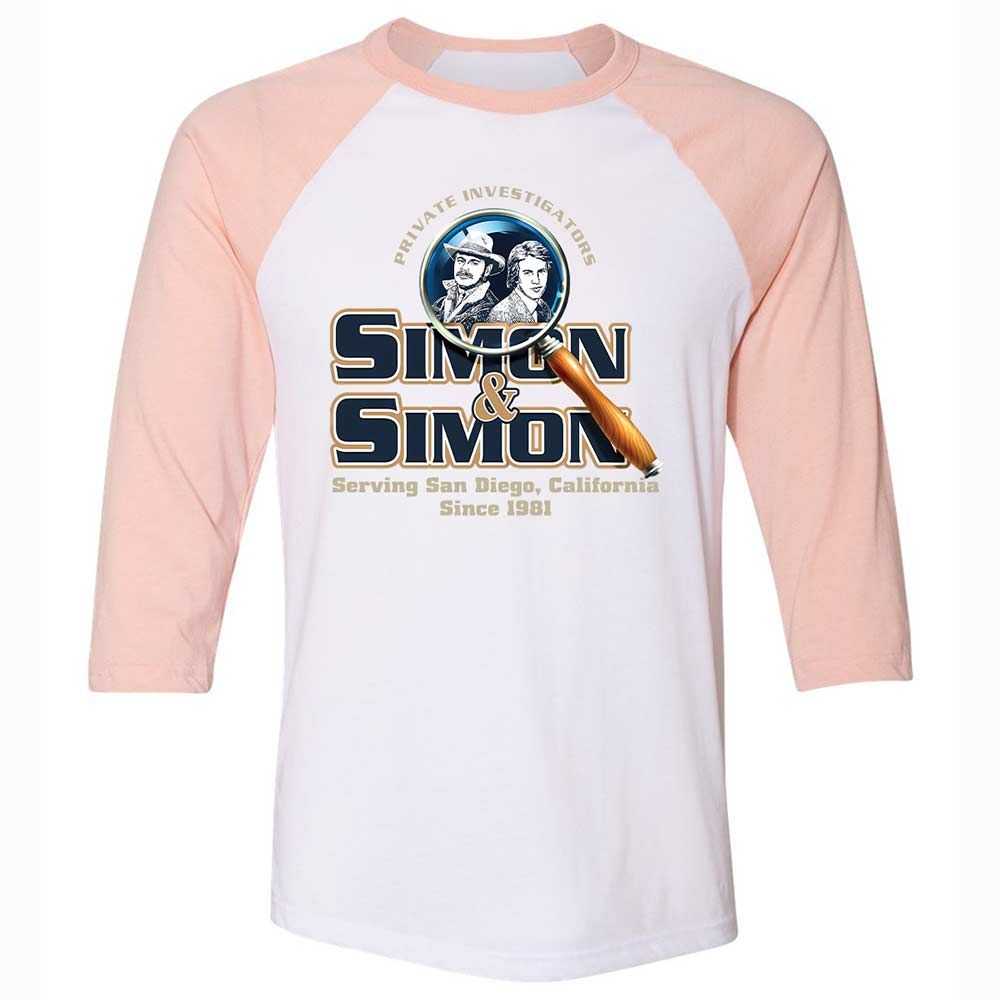 Unisex 3/4 Baseball Tee - 9CY8HJ4R - White/Heather Peach - 5