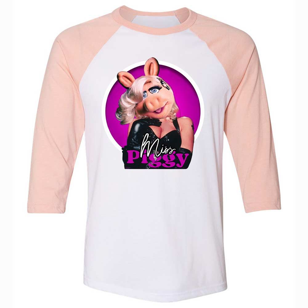 Unisex 3/4 Baseball Tee - LMEGG2W4 - White/Heather Peach - 5