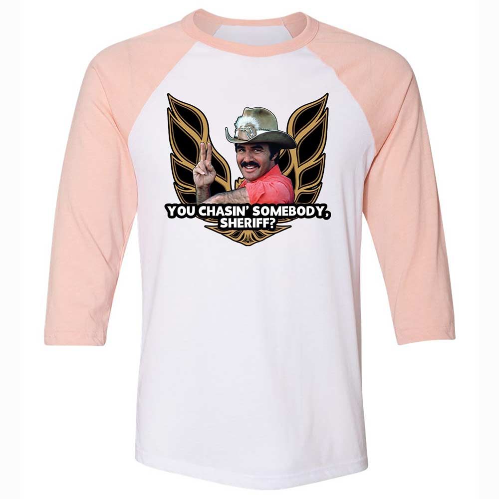 Unisex 3/4 Baseball Tee - C28HL13L - White/Heather Peach - 5