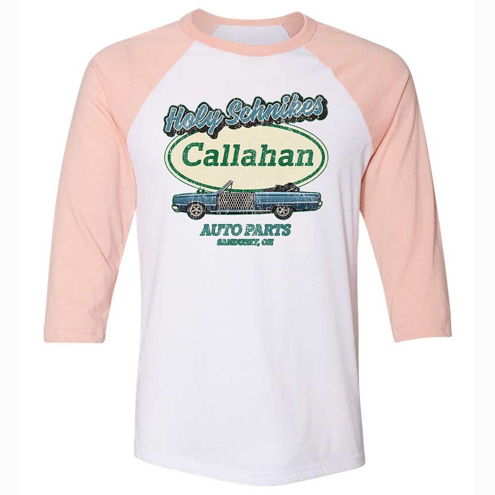 Unisex 3/4 Baseball Tee - ZKV1Q7LY - White/Heather Peach - 5