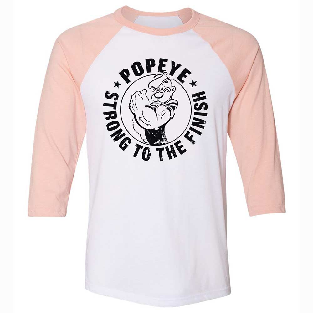 Unisex 3/4 Baseball Tee - 9WKWUFMW - White/Heather Peach - 5