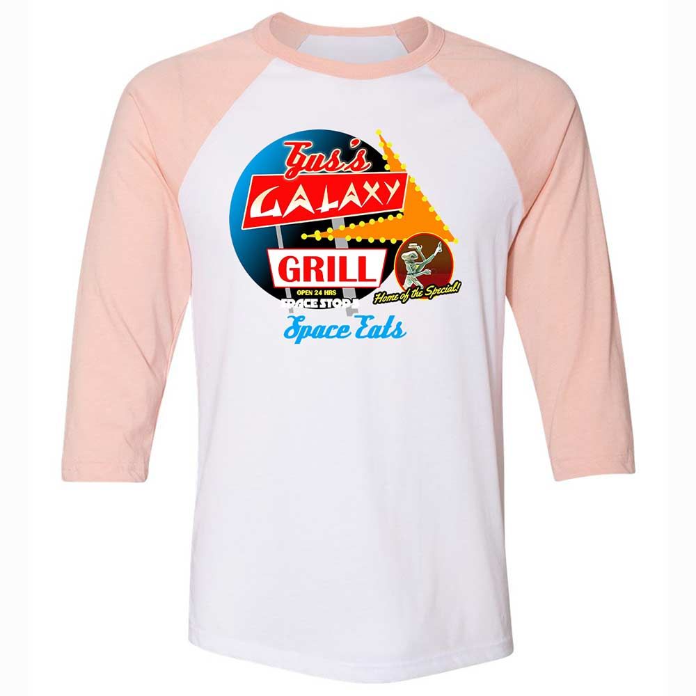 Unisex 3/4 Baseball Tee - BL7RLPRT - White/Heather Peach - 5