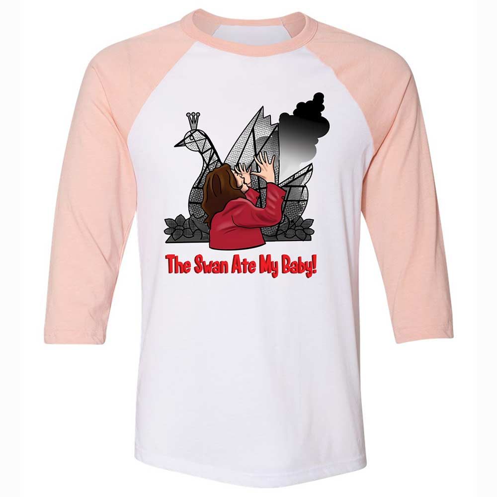 The Swan Ate My Baby - White/Heather Peach - 5