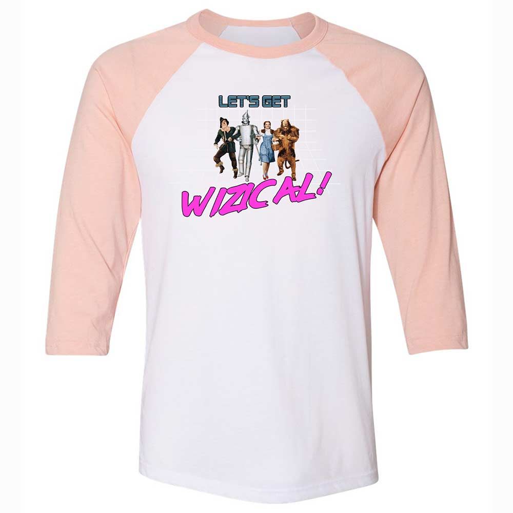 Unisex 3/4 Baseball Tee - F5HRYDB4 - White/Heather Peach - 5