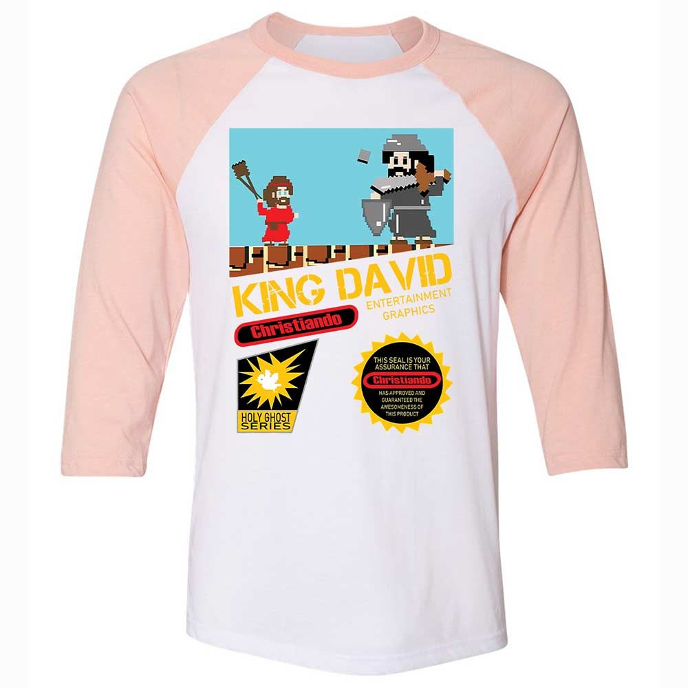 David Vs Goliath Cool Christian - White/Heather Peach - 5