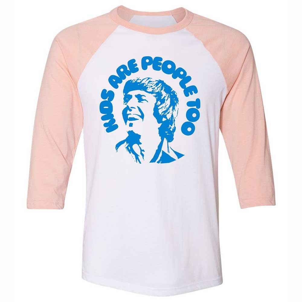 Unisex 3/4 Baseball Tee - QJU1WQFB - White/Heather Peach - 5