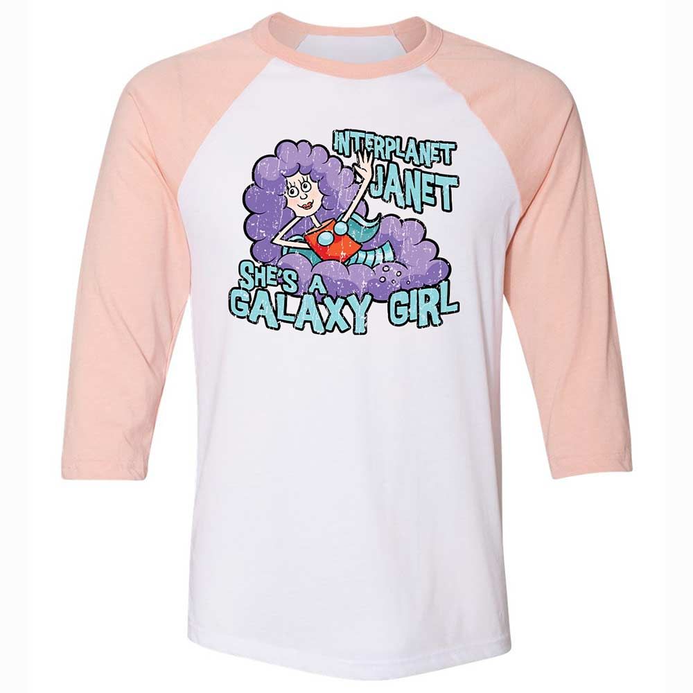 Unisex 3/4 Baseball Tee - U7WLUBC2 - White/Heather Peach - 5