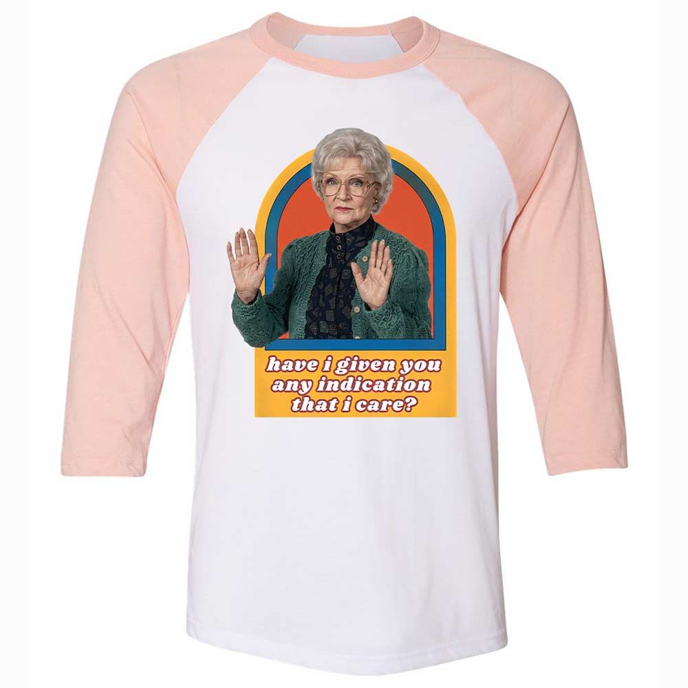 Unisex 3/4 Baseball Tee - UWNYL5PB - White/Heather Peach - 5