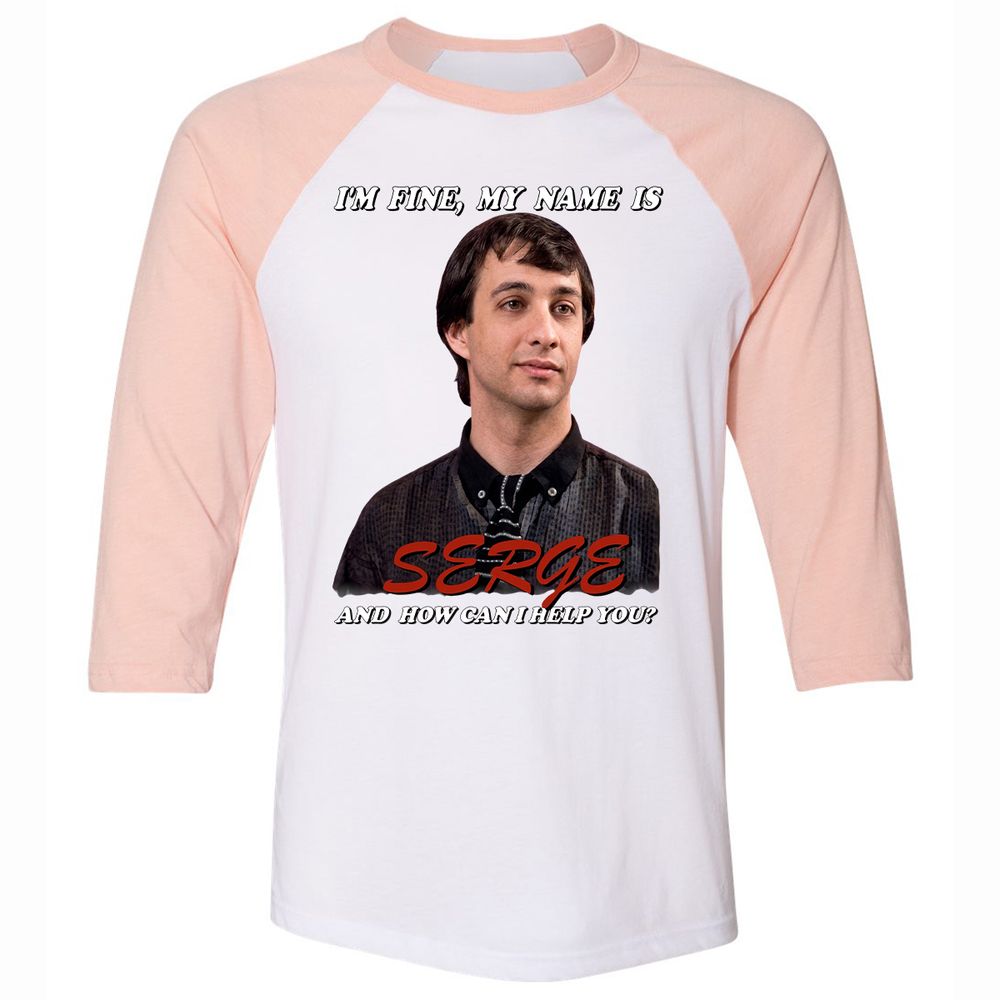 Unisex 3/4 Baseball Tee - LJF9KEV7 - White/Heather Peach - 5
