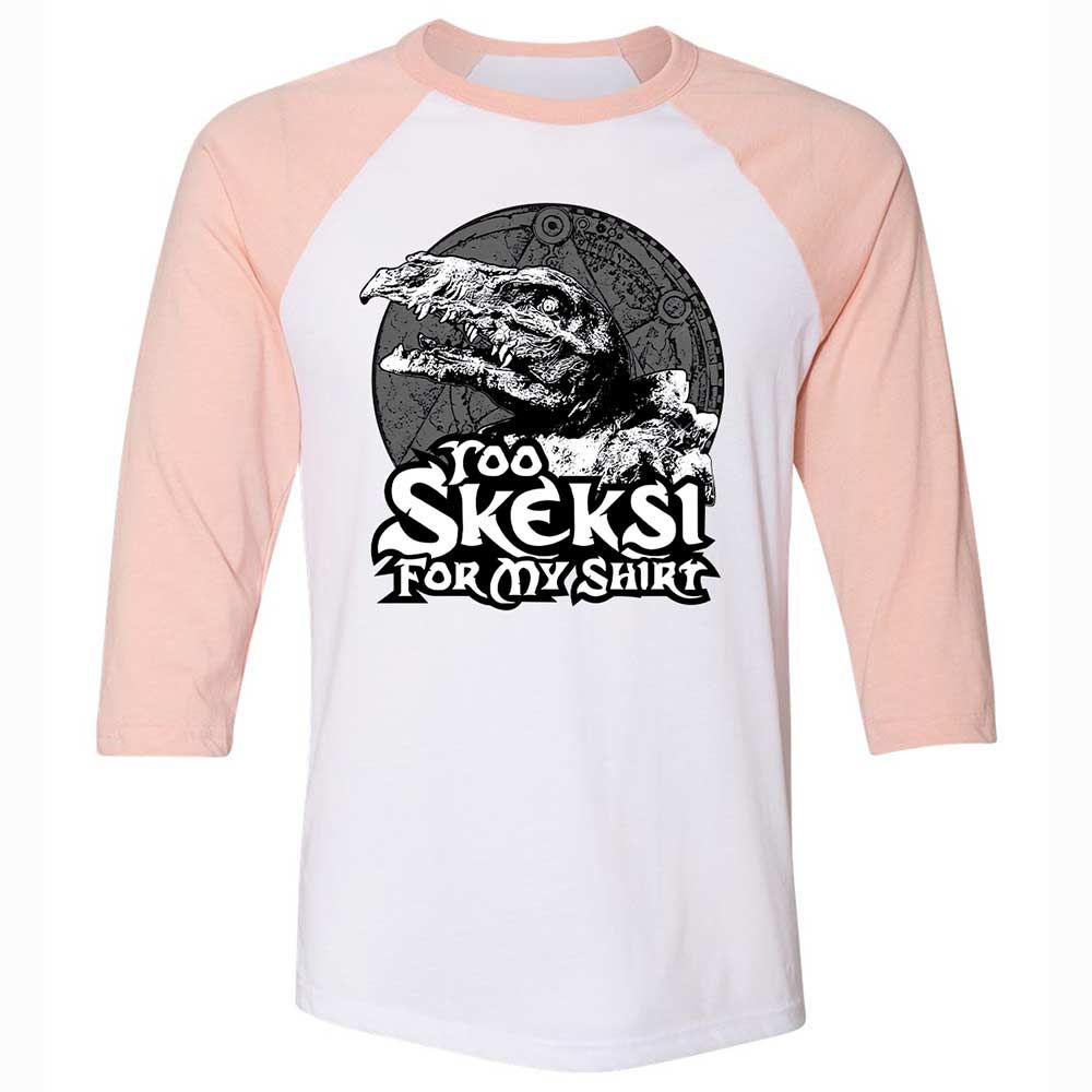 Unisex 3/4 Baseball Tee - QD15FAVQ - White/Heather Peach - 5