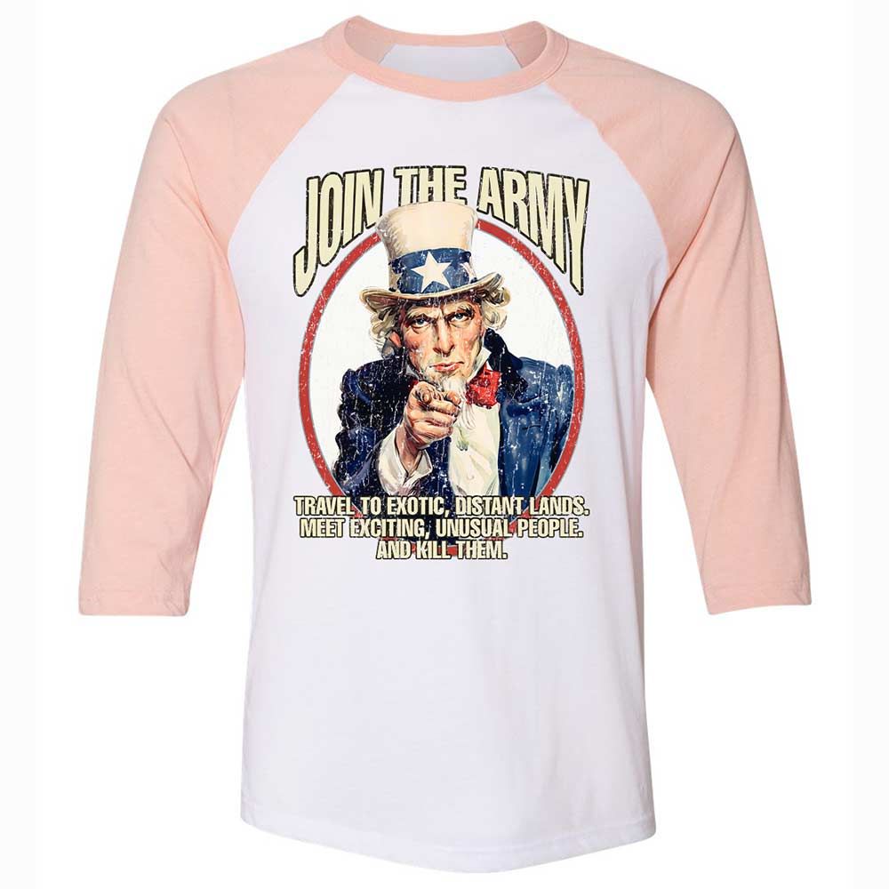 Join The Army - White/Heather Peach - 5