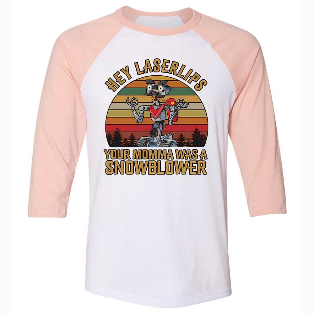 Unisex 3/4 Baseball Tee - LEGDN18G - White/Heather Peach - 5
