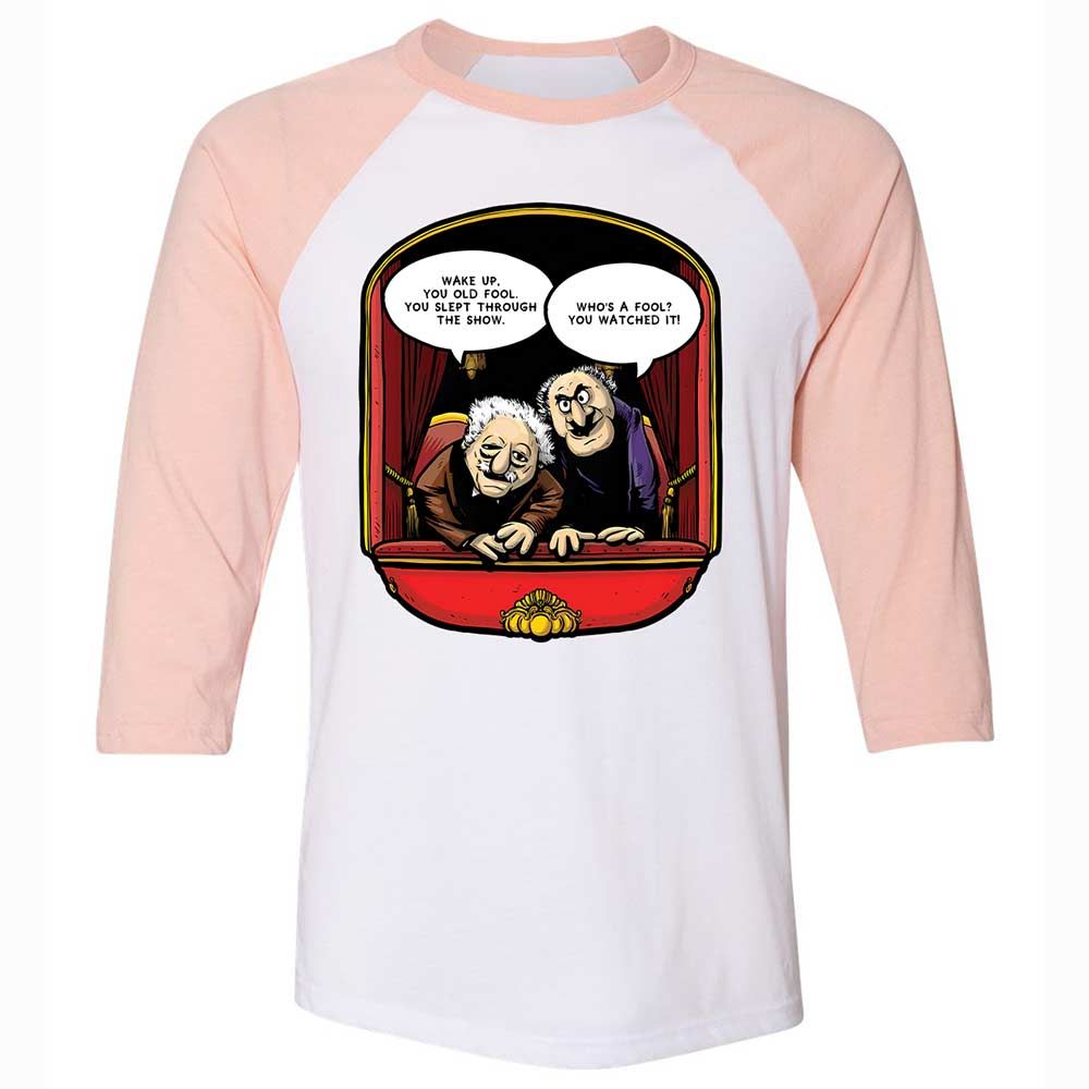 Statler and Waldorf (Wake Up) - White/Heather Peach - 5