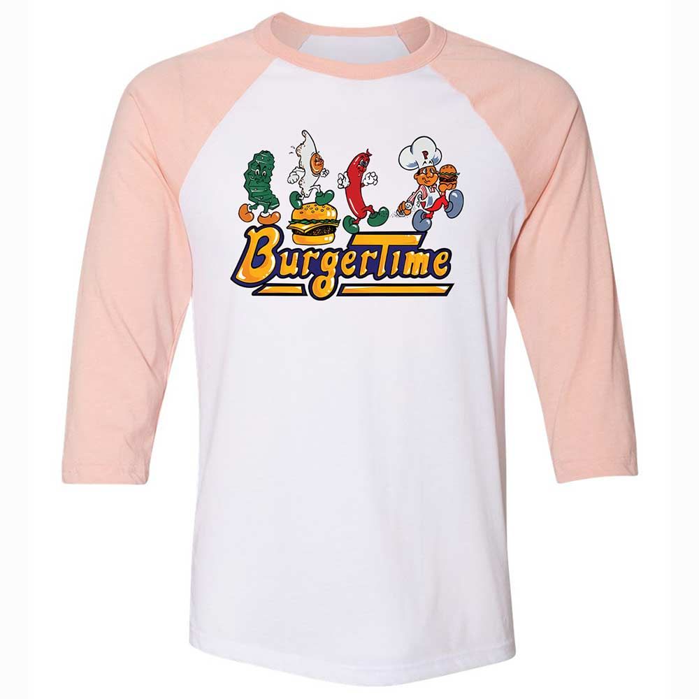 BurgerTime - White/Heather Peach - 5