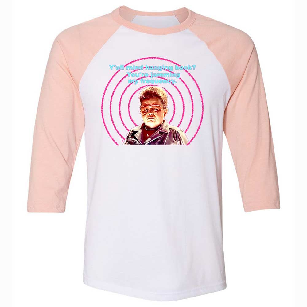 Unisex 3/4 Baseball Tee - N4CPBYYM - White/Heather Peach - 5
