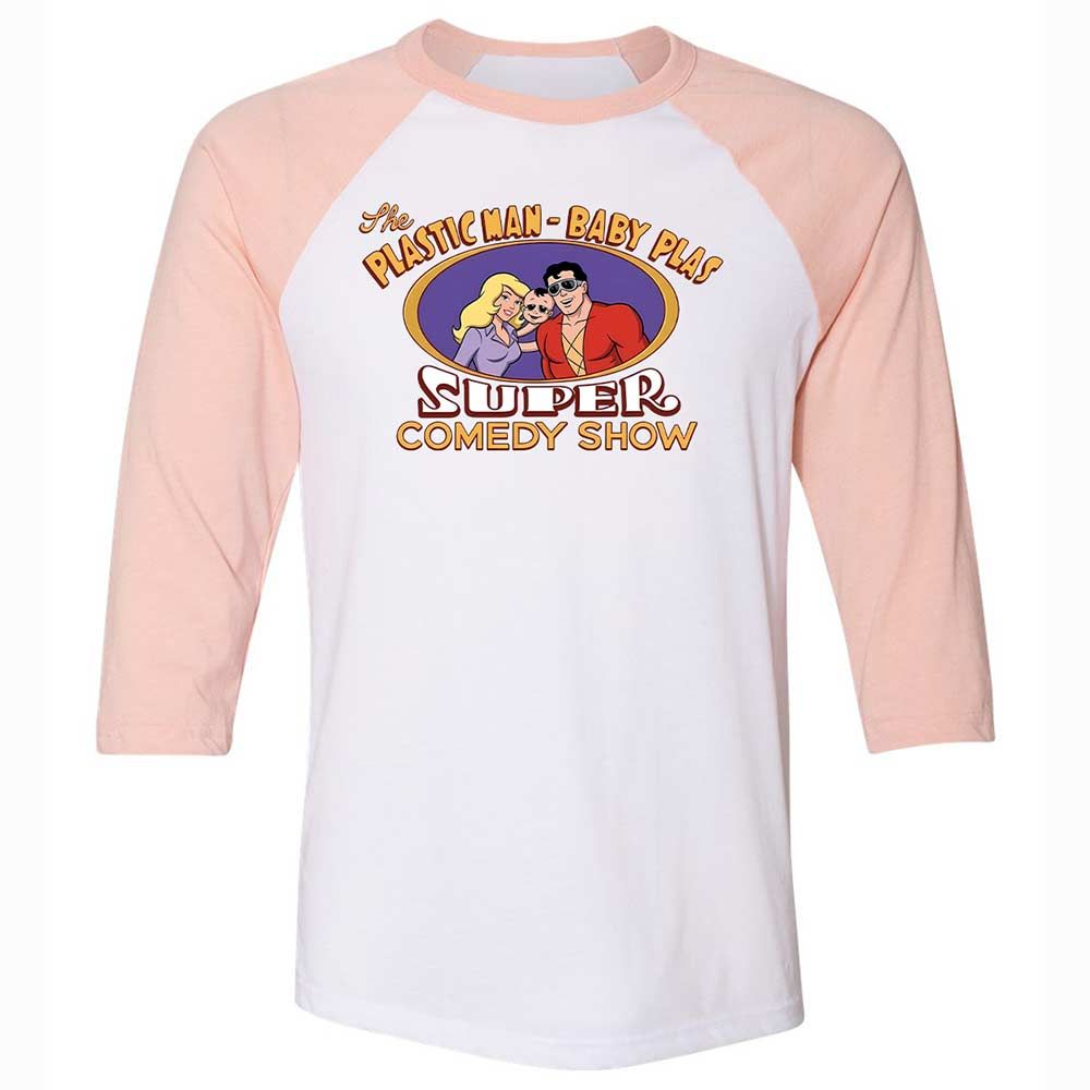 Unisex 3/4 Baseball Tee - FTGZVF89 - White/Heather Peach - 5