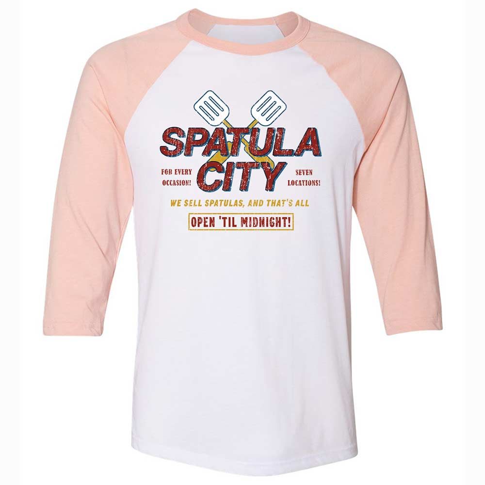 Unisex 3/4 Baseball Tee - STPL2X33 - White/Heather Peach - 5