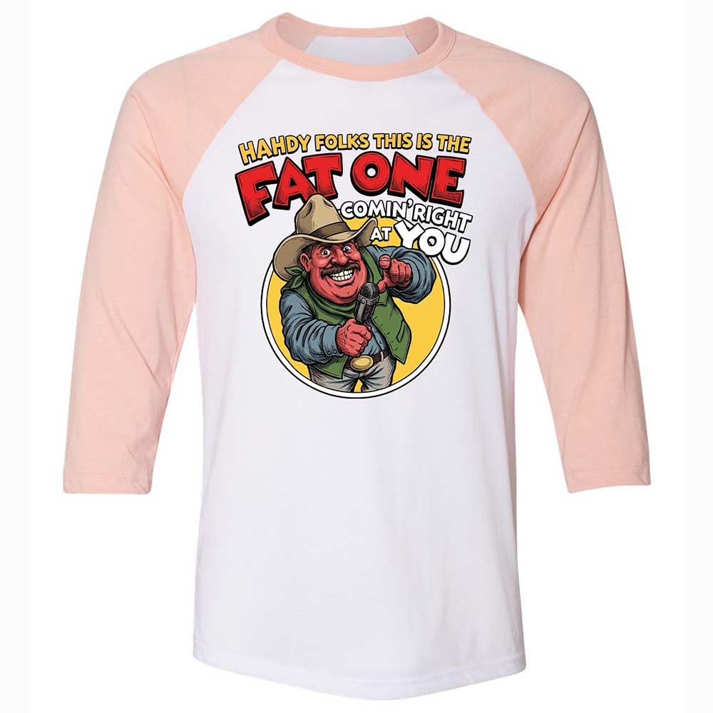 Fat One comin' right at you - White/Heather Peach - 5
