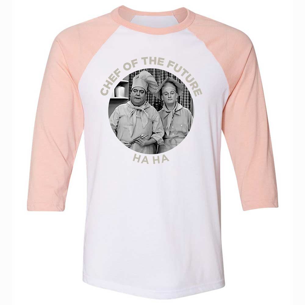 Unisex 3/4 Baseball Tee - 8RYLLW4U - White/Heather Peach - 5