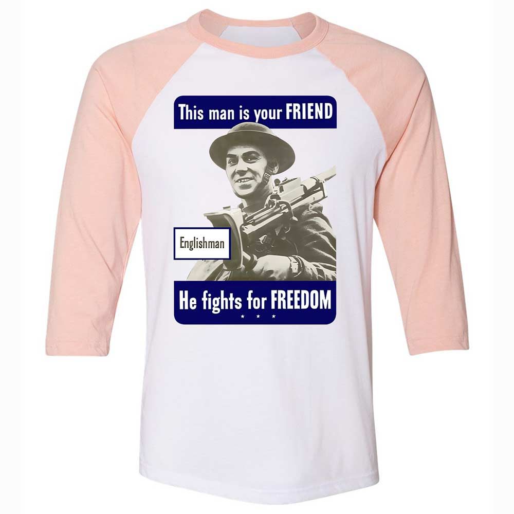 This man is your Friend - White/Heather Peach - 5
