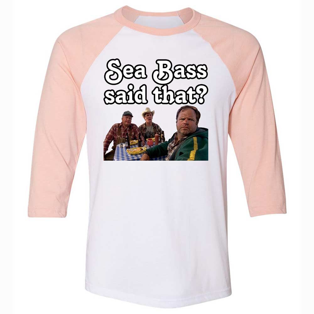 Unisex 3/4 Baseball Tee - 9Z2GY8GD - White/Heather Peach - 5
