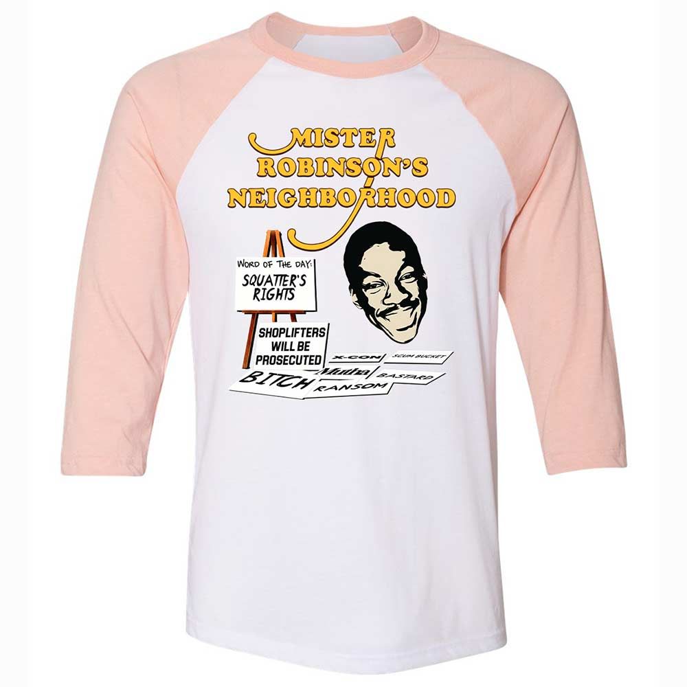 Mister Robinson's Neighborhood - White/Heather Peach - 5