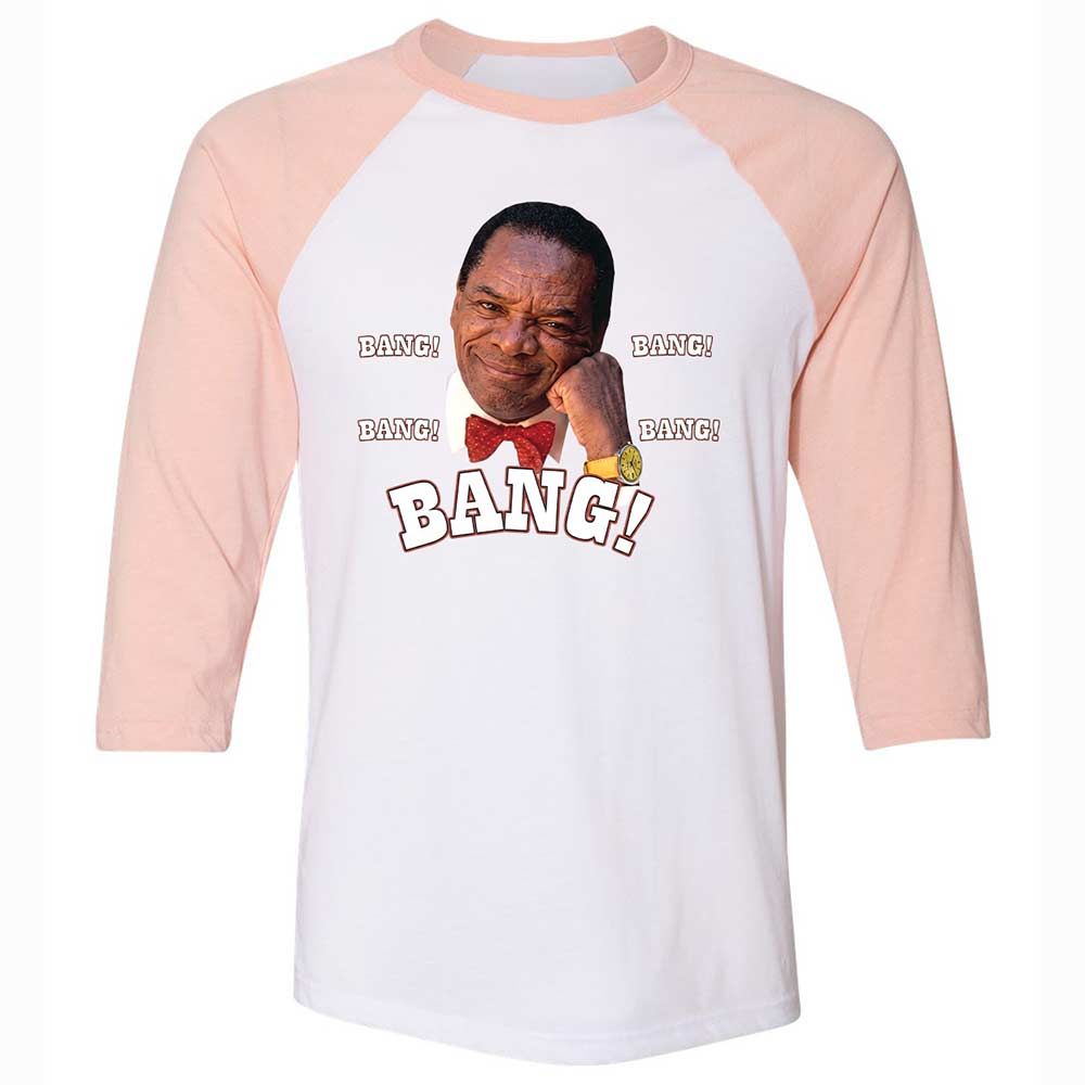 Unisex 3/4 Baseball Tee - 11USQLZR - White/Heather Peach - 5