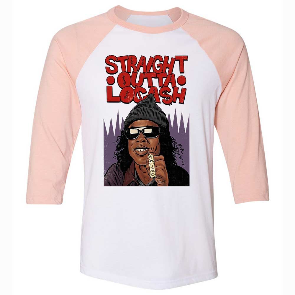 Straight Outta Locash - White/Heather Peach - 5
