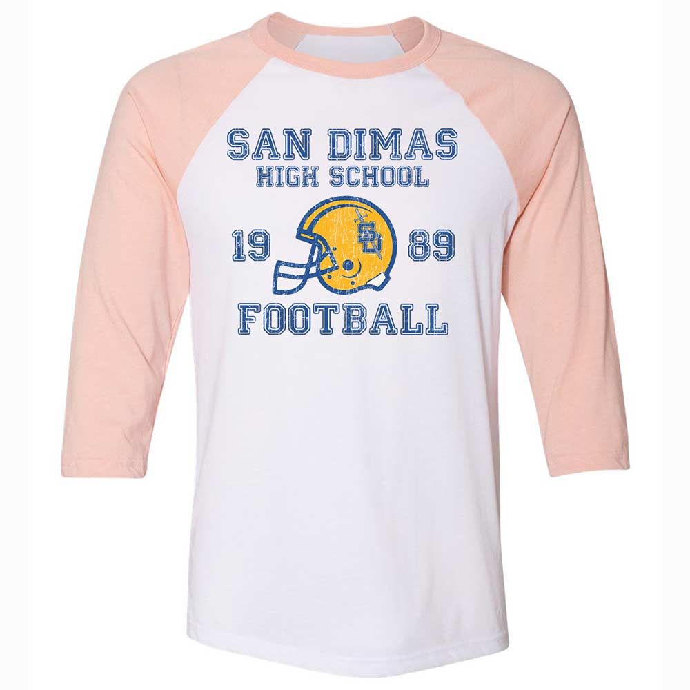 High School Football - White/Heather Peach - 5