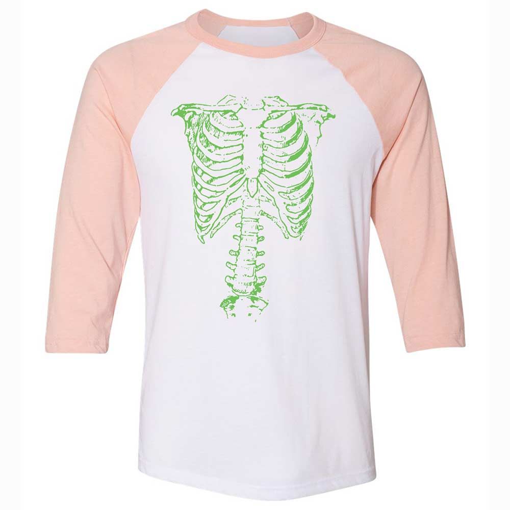 This Is Green Ribcage - White/Heather Peach - 5