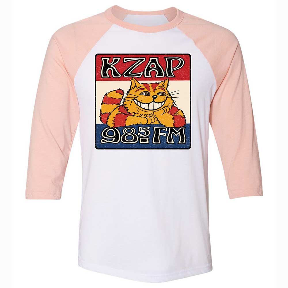 Unisex 3/4 Baseball Tee - CLFWGWH7 - White/Heather Peach - 5