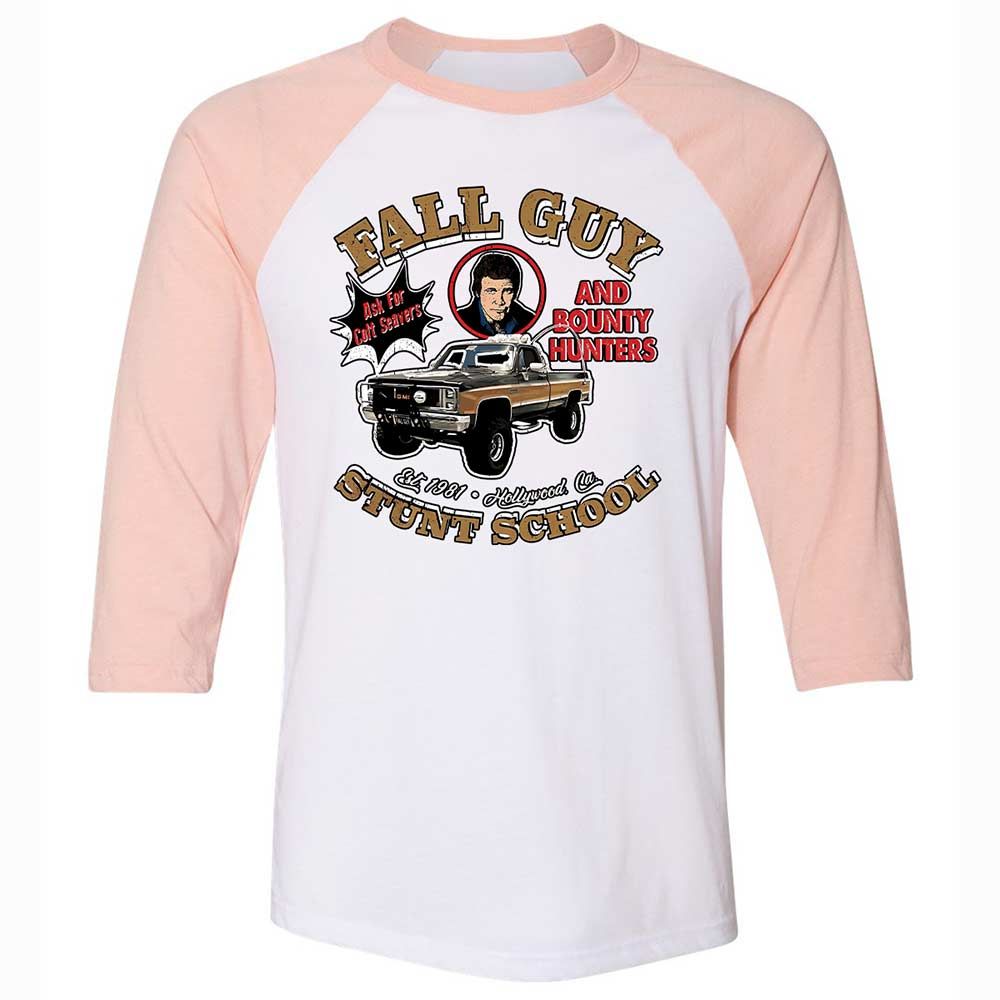 Unisex 3/4 Baseball Tee - 8GY8GCBD - White/Heather Peach - 5