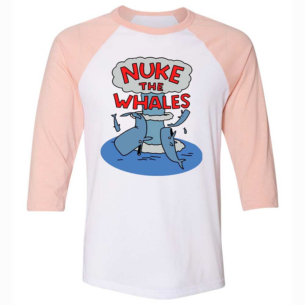 Nuke the Whales - White/Heather Peach - 5