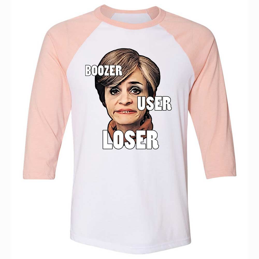I was a boozer, a user, and a loser - White/Heather Peach - 5