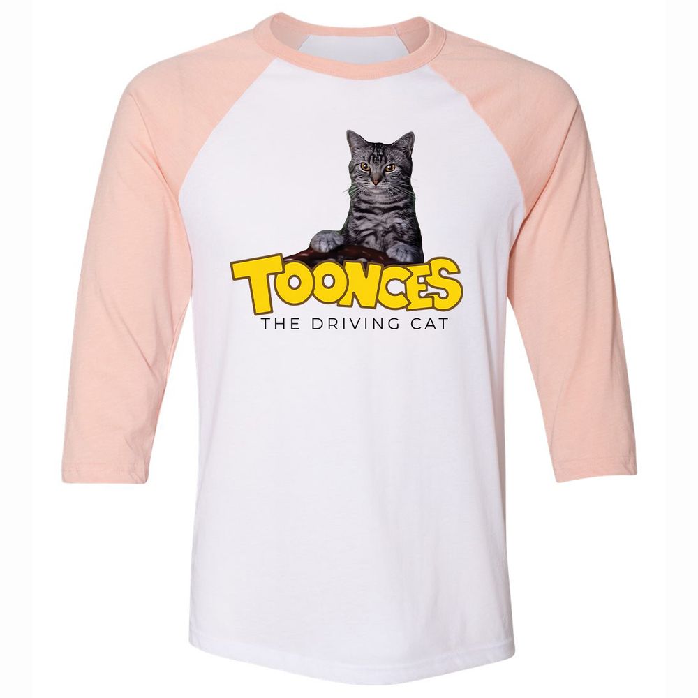Unisex 3/4 Baseball Tee - N24S4HYC - White/Heather Peach - 5