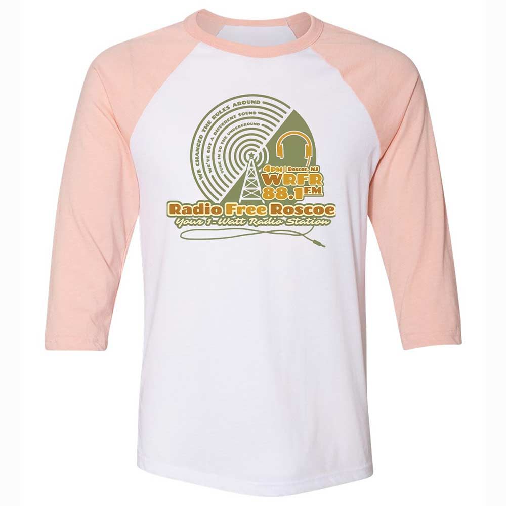 Radio Free Roscoe - White/Heather Peach - 5