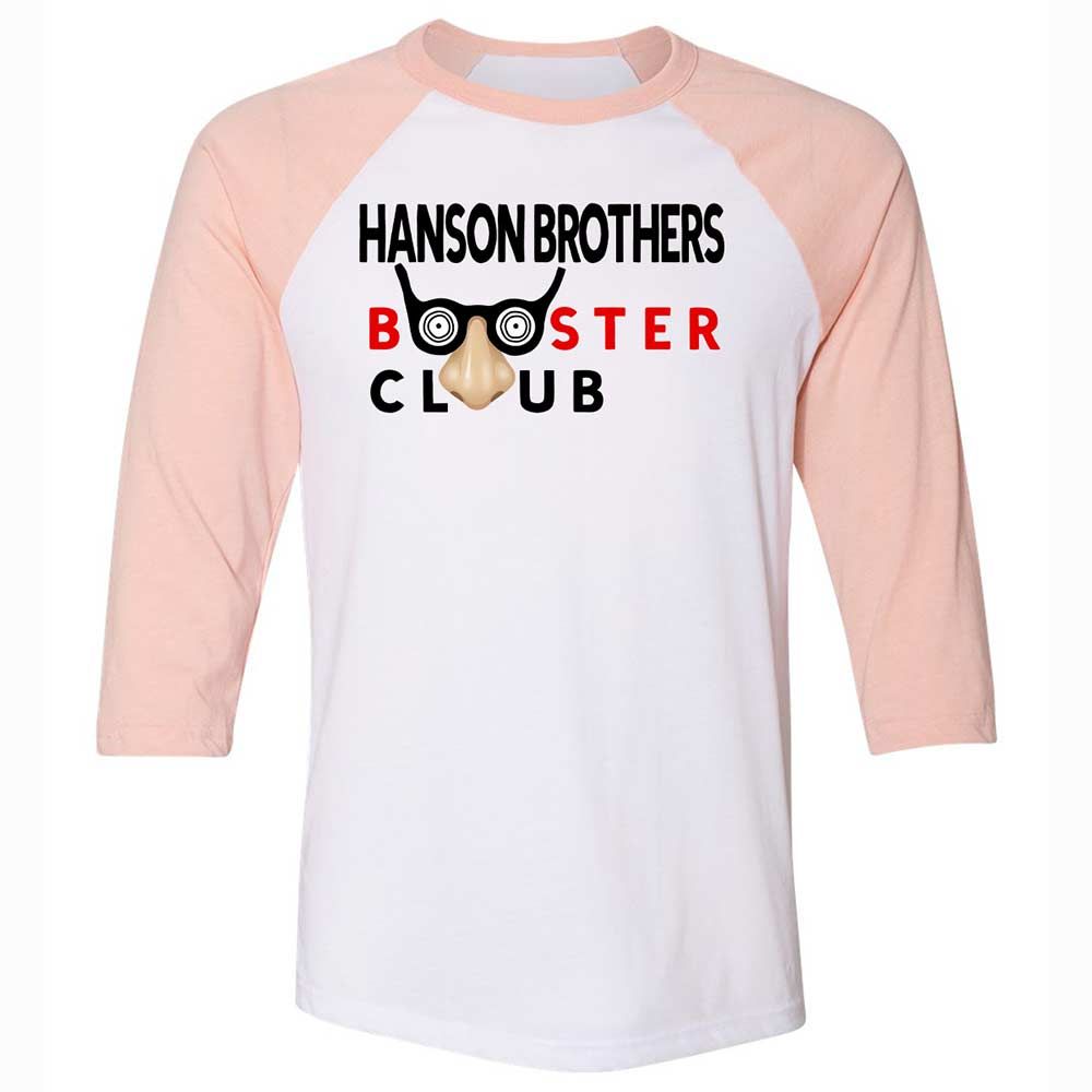 Unisex 3/4 Baseball Tee - E9V5MLR6 - White/Heather Peach - 5