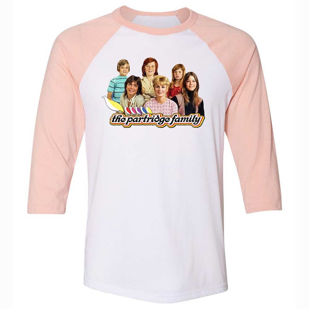 Unisex 3/4 Baseball Tee - CKJ618EC - White/Heather Peach - 5